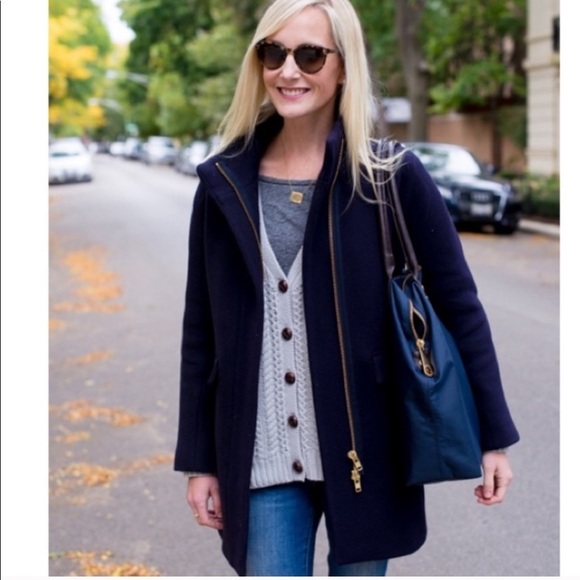 J.Crew wool nello gori Cocoon coat size 000 - Picture 5 of 10